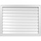 Ekena Millwork Vertical Surface Mount PVC Gable Vent: Functional, w/ 2"W x 1-1/2"P Brickmould Frame, 36"W x 28"H GVPVE36X2802SF - alternate 1